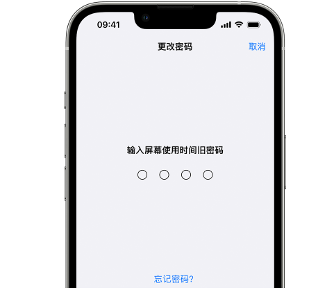 邗江iPhone屏幕维修分享iPhone屏幕使用时间密码忘记了怎么办 