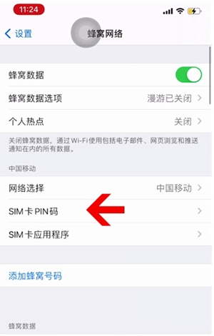 邗江苹果14维修网分享如何给iPhone14的SIM卡设置密码 