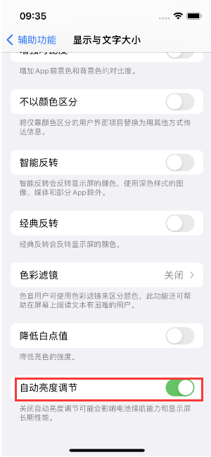 邗江苹果15维修店分享iPhone 15 Pro系列屏幕亮度 