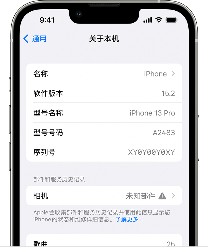 邗江苹果维修分享iPhone 出现提示相机“未知部件”是什么原因？ 