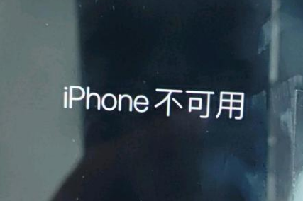 邗江苹果服务网点分享锁屏界面显示“iPhone 不可用”如何解决 