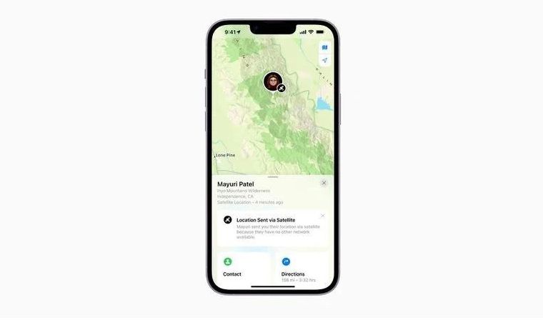 邗江苹果14维修分享iPhone14系列中 FindMy功能通过卫星分享位置方法教程 